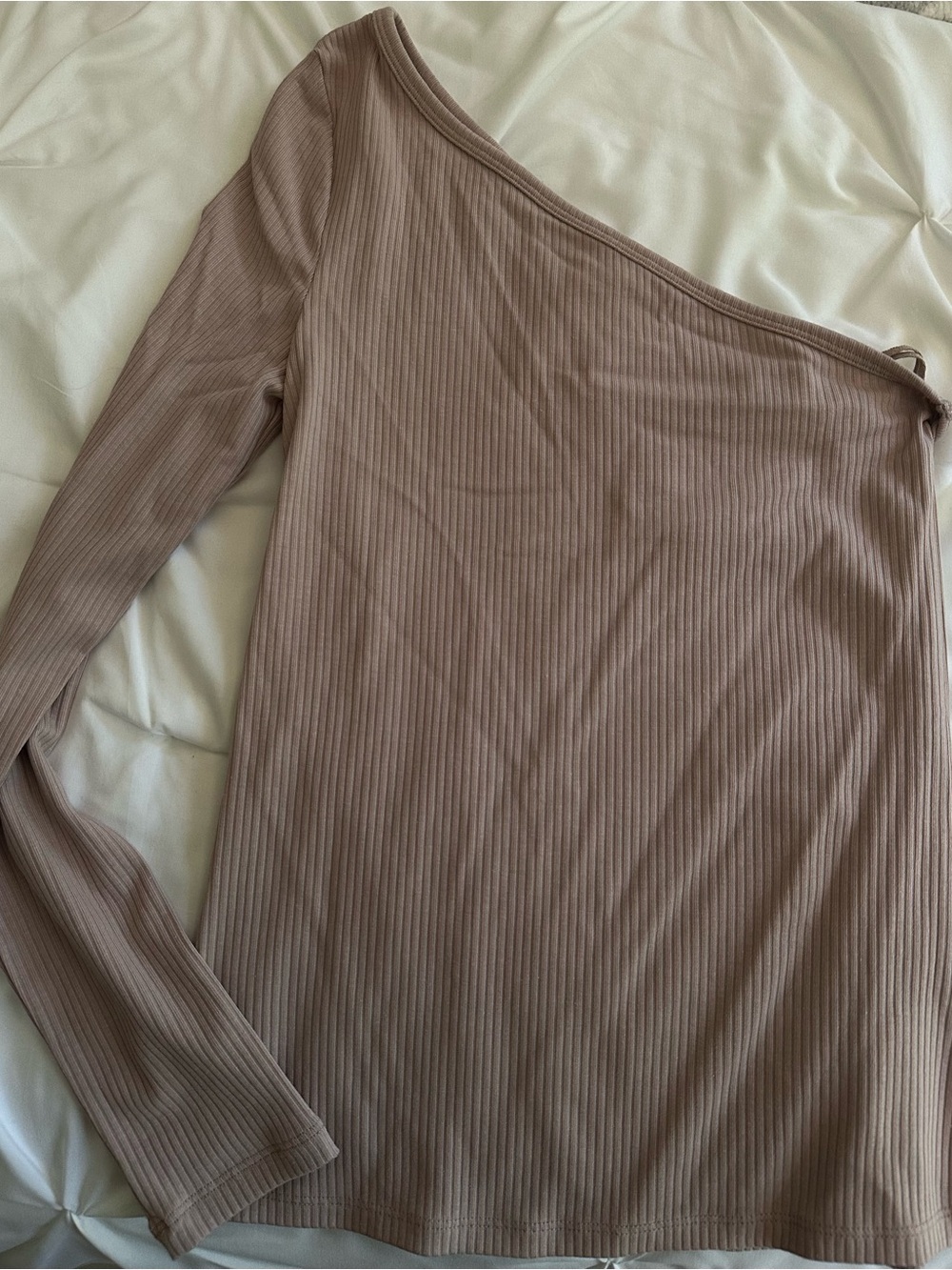 One shoulder mauve old navy top